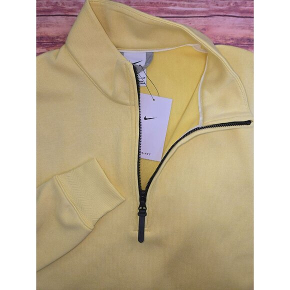 Nike Mens Dri-Fit Yellow 1/4 Zip Sweater Size Small NWT NEW - Picture 3 of 9